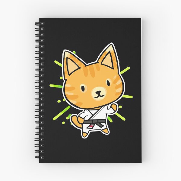 Item preview, Brazilian Jiu Jitsu Cat Gift Design Kawaii BJJ Fans product designed and sold by Lisbob.