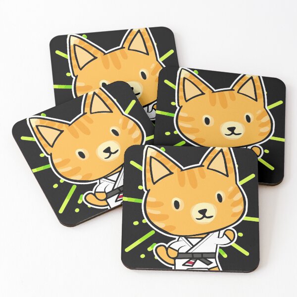 Item preview, Brazilian Jiu Jitsu Cat Gift Design Kawaii BJJ Fans product designed and sold by Lisbob.