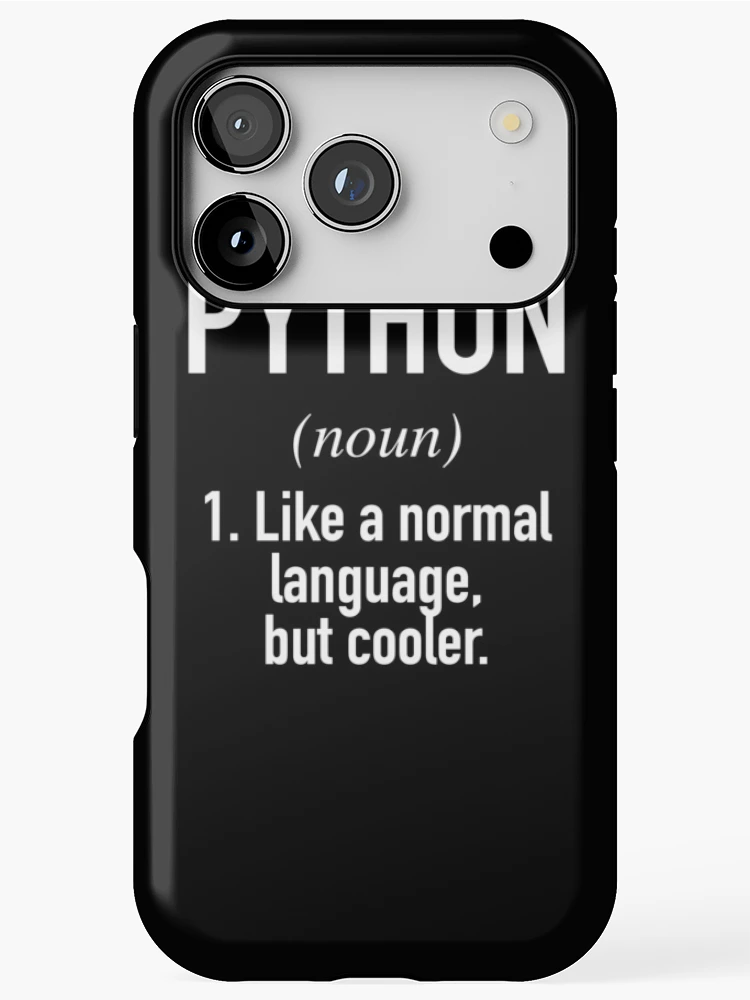 Thumbnail 1 of 4, iPhone Case, Python Programming Language Defined - Programmer - Coder designed and sold by HiddenVerb.