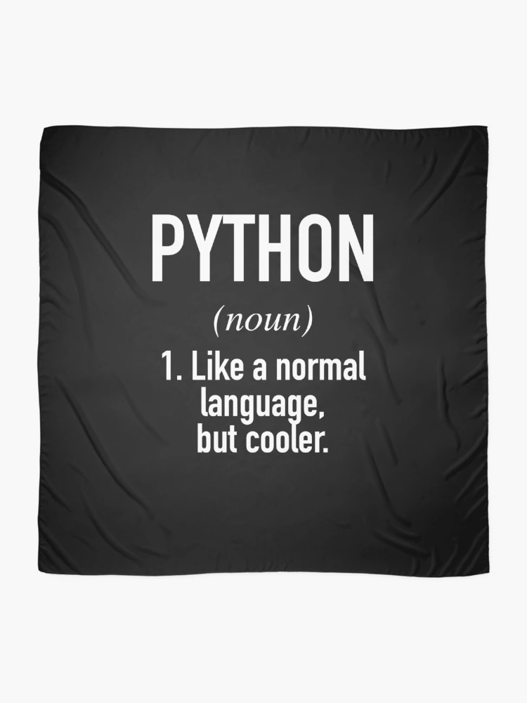 Thumbnail 2 of 3, Scarf, Python Programming Language Defined - Programmer - Coder designed and sold by HiddenVerb.
