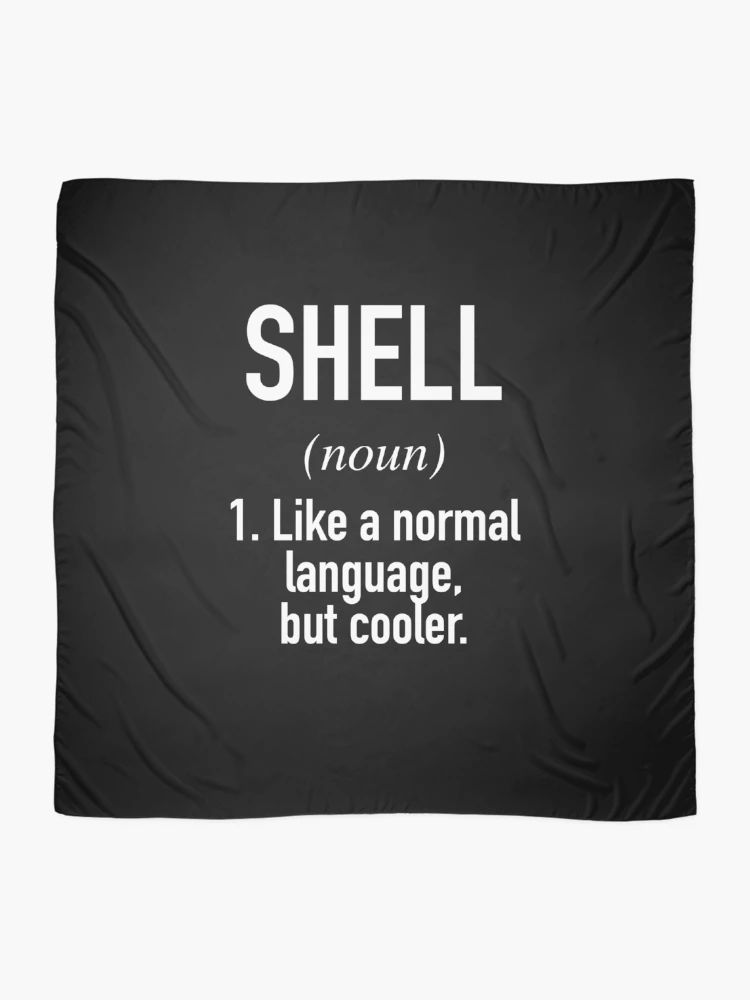Thumbnail 2 of 3, Scarf, Shell Programming Language Defined - Programmer - Coder designed and sold by HiddenVerb.