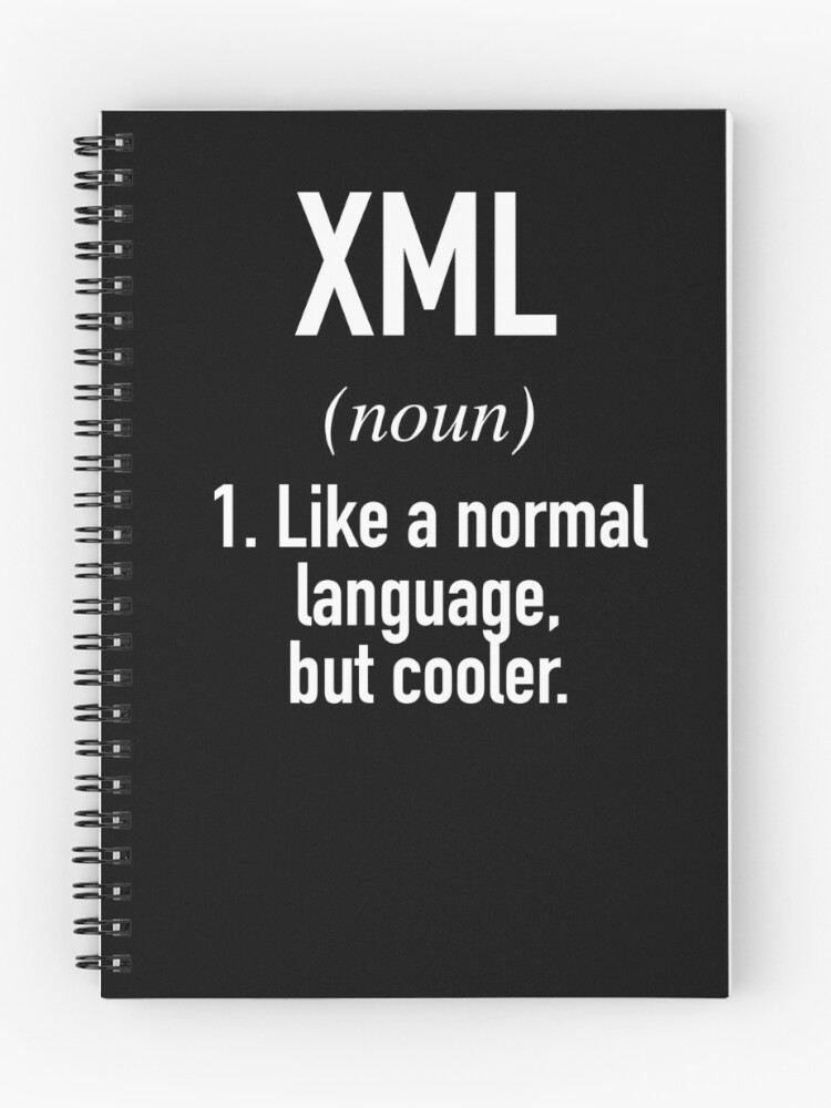 Thumbnail 1 of 3, Journal, XML Programming Language Defined - Programmer - Coder designed and sold by HiddenVerb.