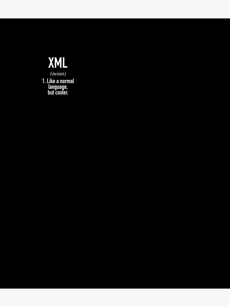 Thumbnail 3 of 3, Backpack, XML Programming Language Defined - Programmer - Coder designed and sold by HiddenVerb.