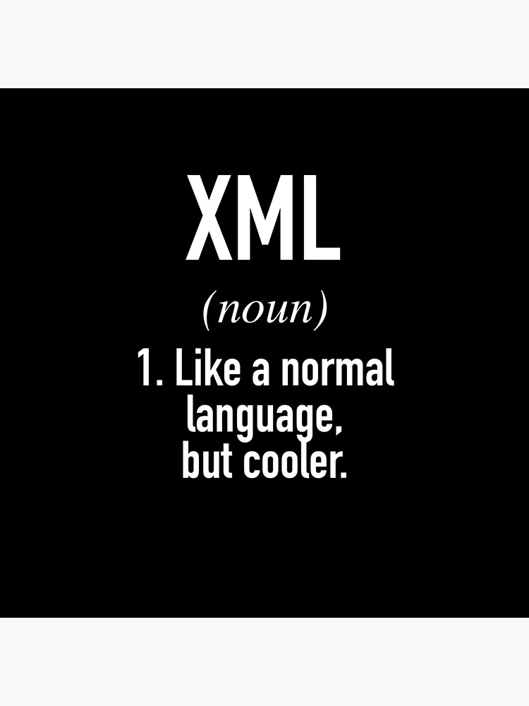 Thumbnail 4 of 4, Clock, XML Programming Language Defined - Programmer - Coder designed and sold by HiddenVerb.