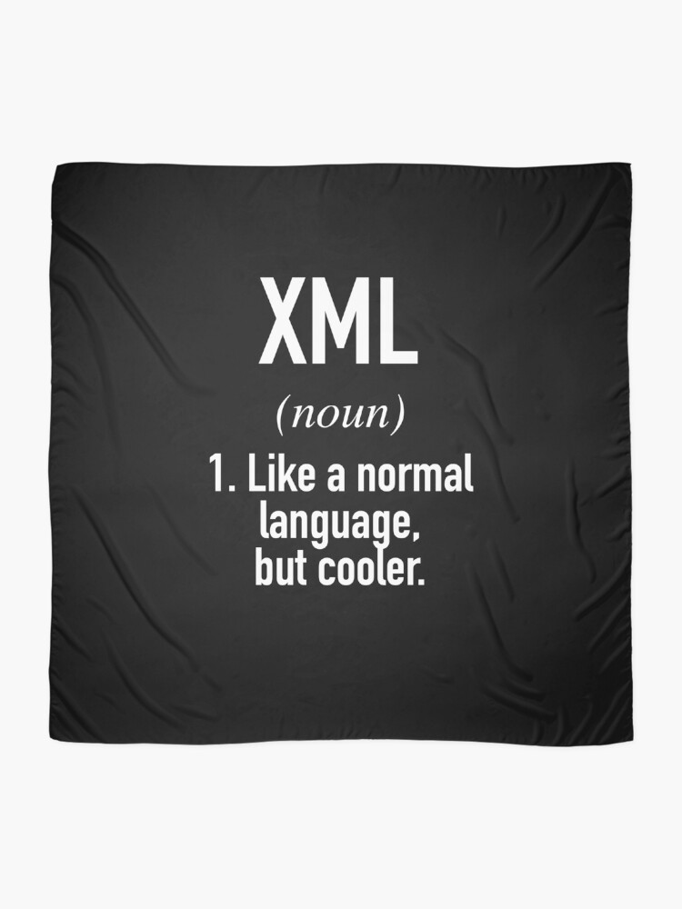 Thumbnail 2 of 3, Scarf, XML Programming Language Defined - Programmer - Coder designed and sold by HiddenVerb.