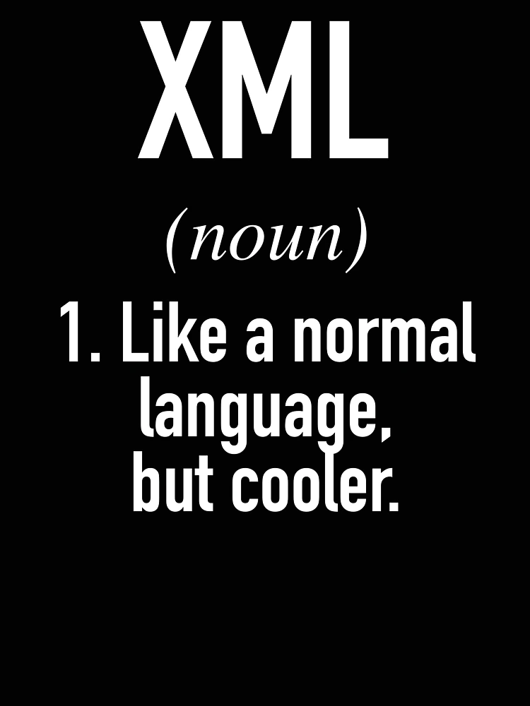 Thumbnail 4 of 4, Relaxed T-Shirt, XML Programming Language Defined - Programmer - Coder designed and sold by HiddenVerb.