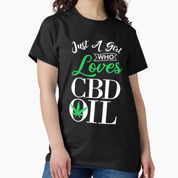 Aperçu de l'œuvre Conception de cadeau d'amant d'huile de CBD juste une fille qui aime l'impression de CBD créée et vendue par Lisbob.
