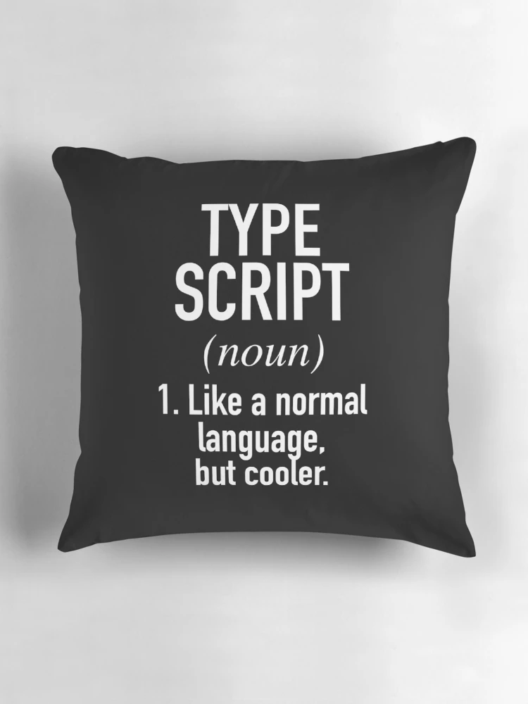 Thumbnail 3 of 4, Pillow, TypeScript Programming Language Defined - Programmer - Coder designed and sold by HiddenVerb.