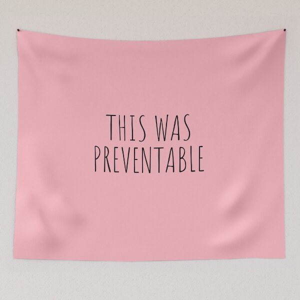 Item preview, THIS WAS PREVENTABLE Pink  designed and sold by The Little Wood Cottage.