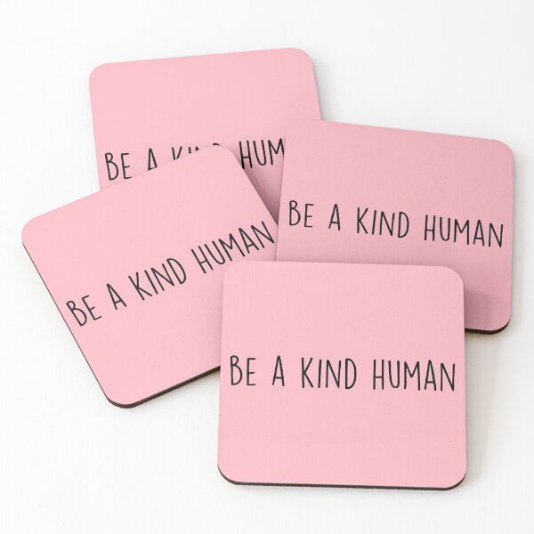 Item preview, be a kind human pink aesthetic script designed and sold by The Little Wood Cottage.
