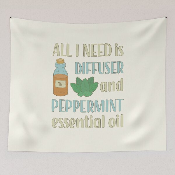 Item preview, All I Need is Peppermint Essential Oil designed and sold by GrimButterfly.