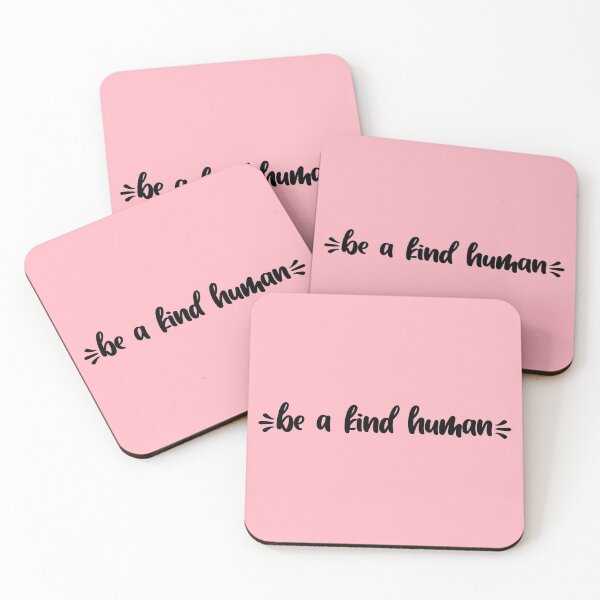 Item preview, be a kind human pink aesthetic script designed and sold by The Little Wood Cottage.