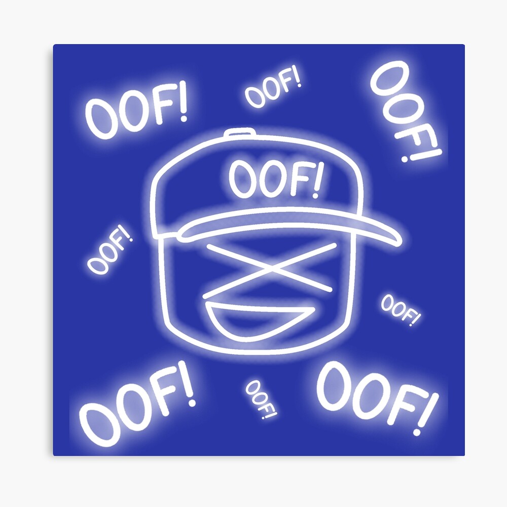 Roblox Oof Pattern Glowing Effect Noob Meme Funny Internet Saying Kid Gamer Gift Metal Print By Smoothnoob Redbubble - roblox noob saying oof