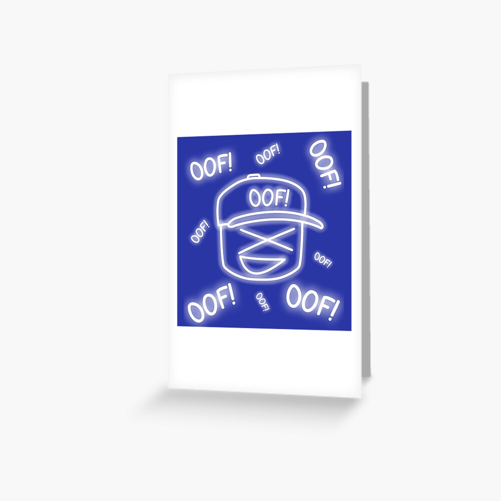 Roblox Oof Pattern Glowing Effect Noob Meme Funny Internet Saying Kid Gamer Gift Greeting Card By Smoothnoob Redbubble - roblox oof effect