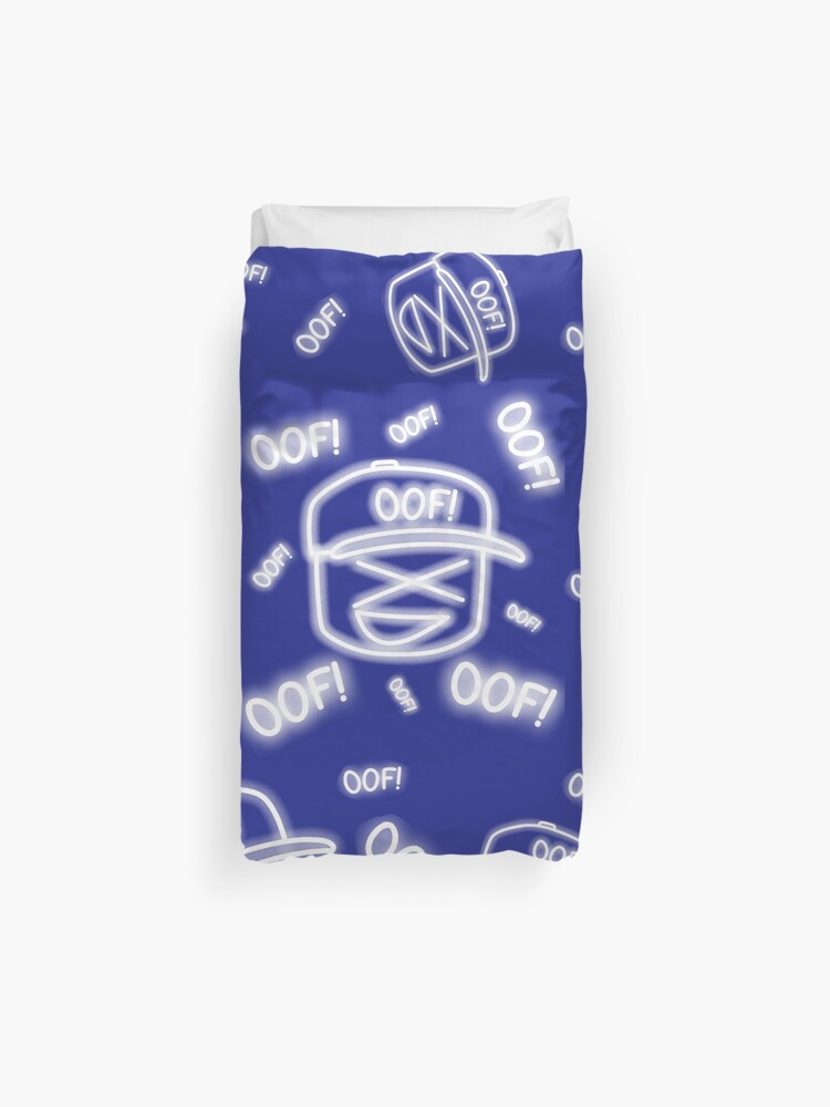 Roblox Oof Pattern Glowing Effect Noob Meme Funny Internet Saying Kid Gamer Gift Duvet Cover By Smoothnoob Redbubble - roblox oof dancing dabbing noob gifts for gamers comforter by smoothnoob redbubble