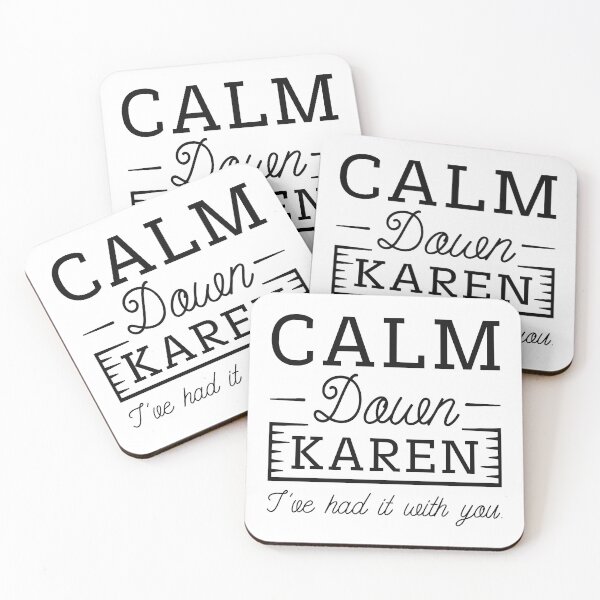 Item preview, Calm Down Karen designed and sold by LuckyFoxDesigns.