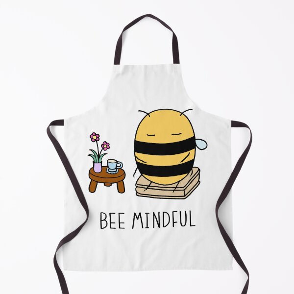 Item preview, Bee Mindful - White designed and sold by ImperfectLife.