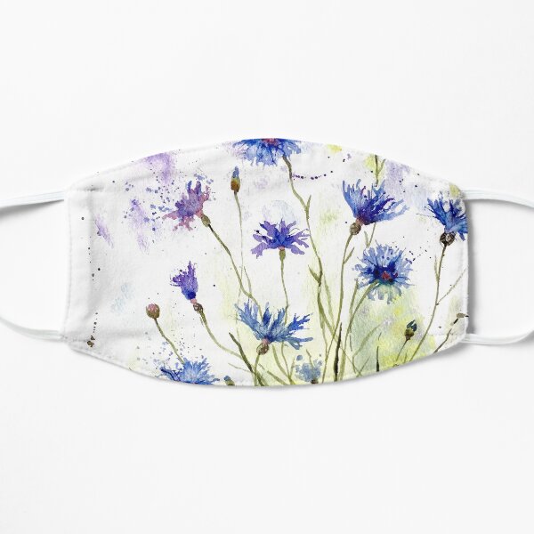 Cornflowers Flat Mask