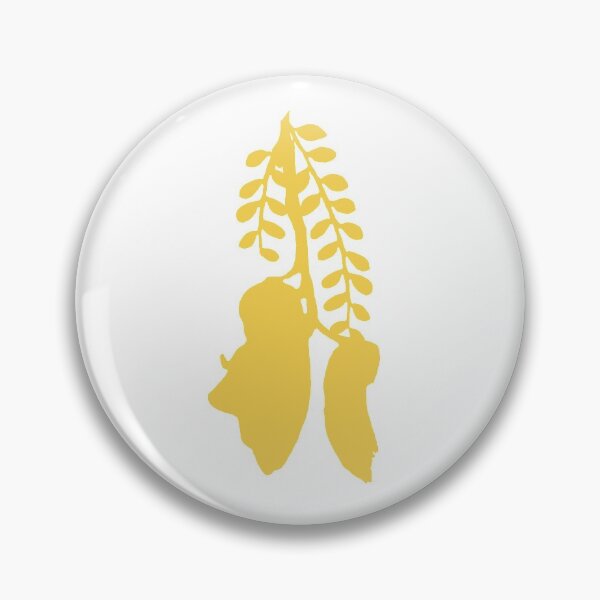 Item preview, Kowhai- Mustard on White designed and sold by Felicity Mehrtens.