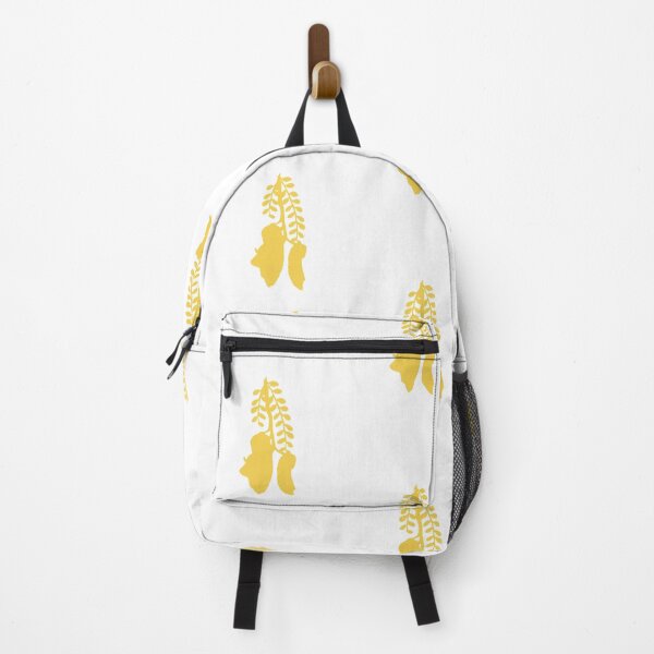 Item preview, Kowhai- Mustard on White designed and sold by Felicity Mehrtens.