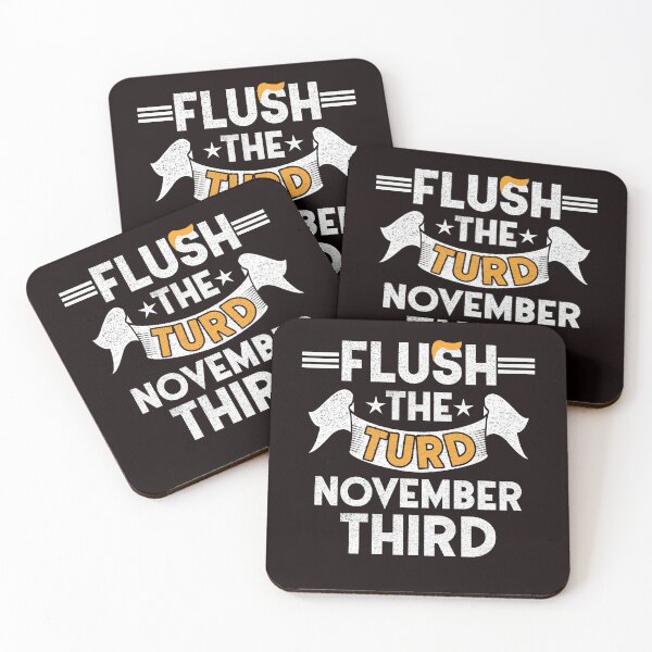 Item preview, funny anti trump flush the turd november third t-shirt  designed and sold by Majesticoo.