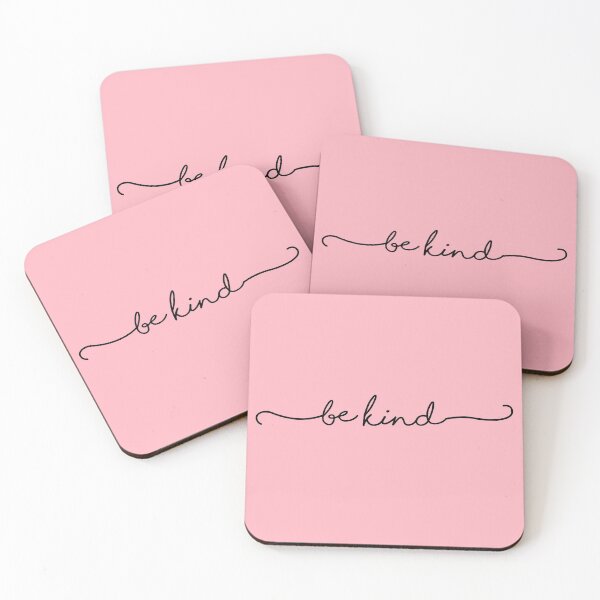 Item preview, be kind pink aesthetic script designed and sold by The Little Wood Cottage.
