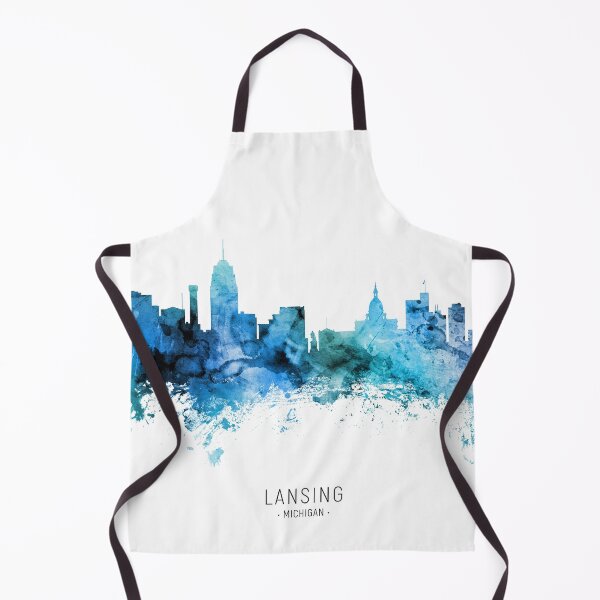 Item preview, Lansing Michigan Skyline designed and sold by ArtPrints.