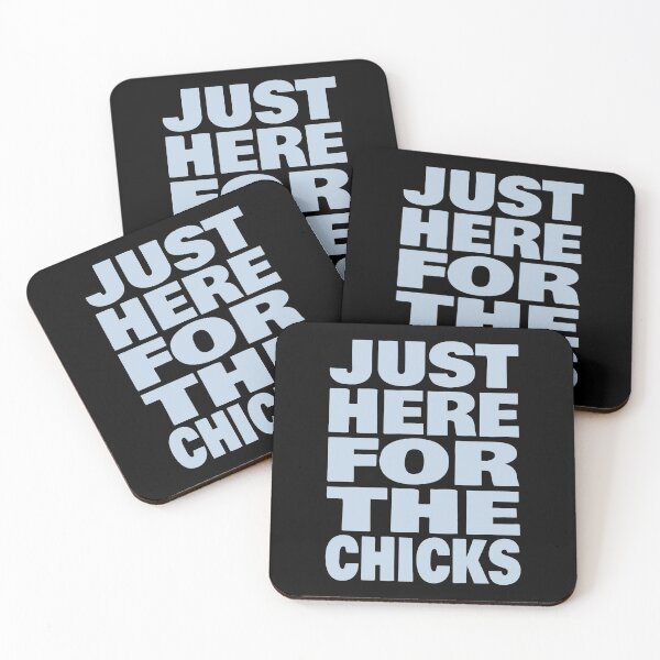 Item preview, Just Here For The Chicks (Funny Sarcastic Quote) designed and sold by SassyClassyMe.