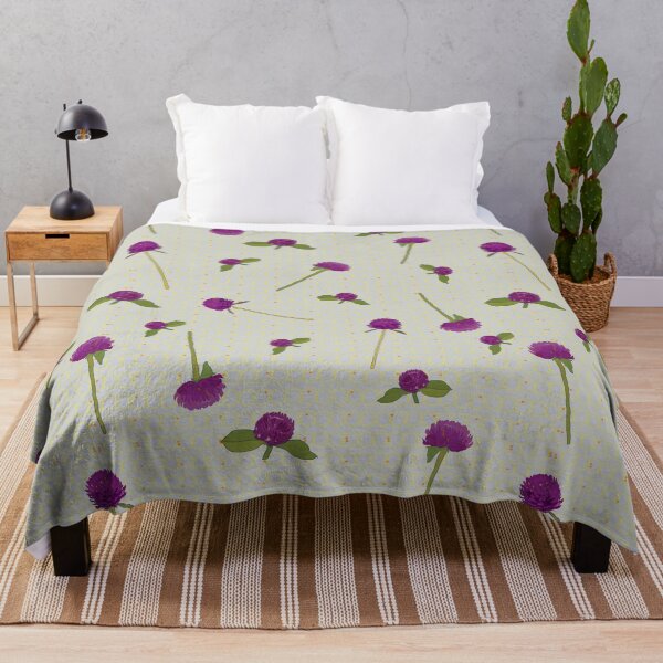 Item preview, Globe amaranth- vadamalli -seamless pattern for Onam trends designed and sold by Sreepriya Jayesh.