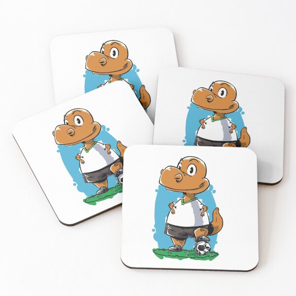 Item preview, Soccer Dino - Orange Dinosaur - Tyrannosaurus Rex - Trex designed and sold by iHeartDinosaurs.
