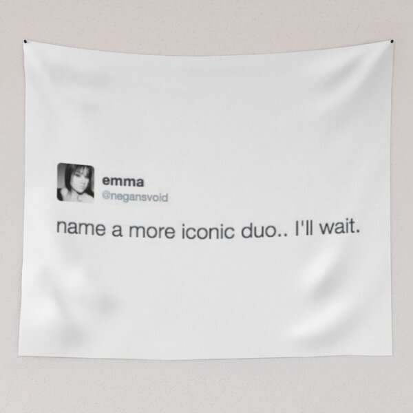 Item preview, name a more iconic duo meme original tweet designed and sold by bearandbubble .inc.