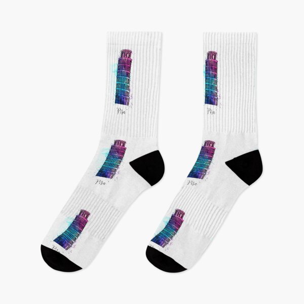 Item preview, Pisa landmark with watercolor splatters designed and sold by paulrommer.