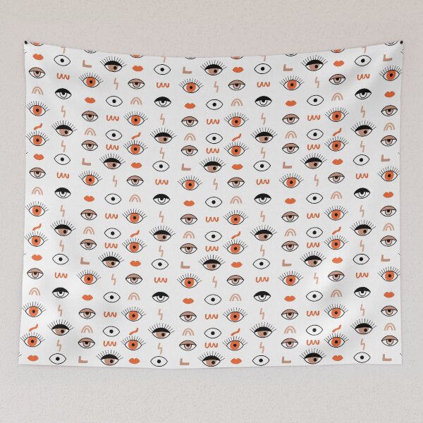 Item preview, Pattern Modern Eyes lips Graphic Design Artistic Art  designed and sold by Artcraft-Ink.
