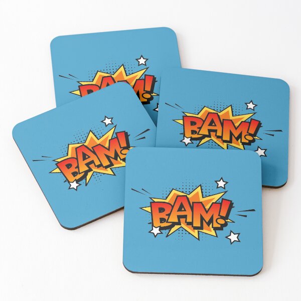 Item preview, Bam! Explosion burst cartoon pop-art comic bubble designed and sold by UDDesign.