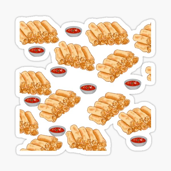 Chả Giò (Spring Rolls) and Dipping Sauce Sticker