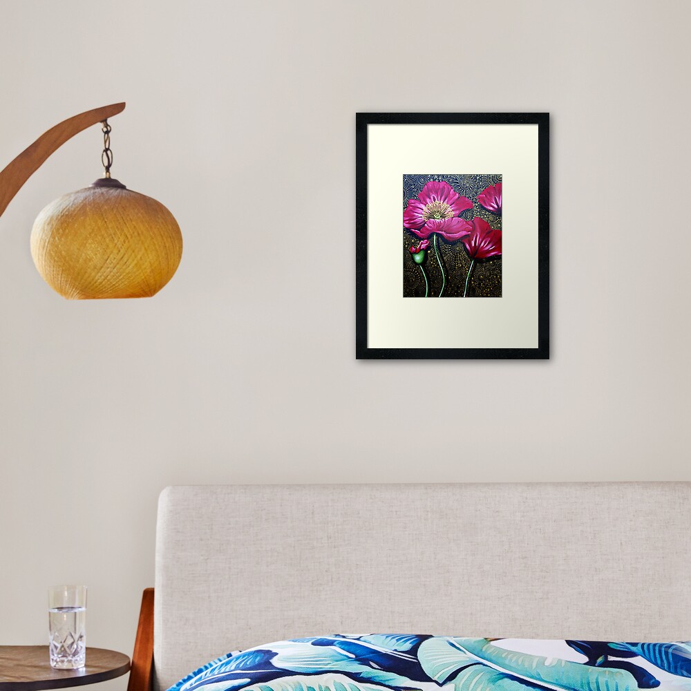 Red Poppies Framed Art Print