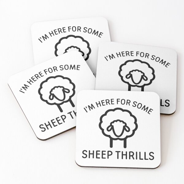 Item preview, I’m Here For Some Sheep Thrills designed and sold by LuckyFoxDesigns.