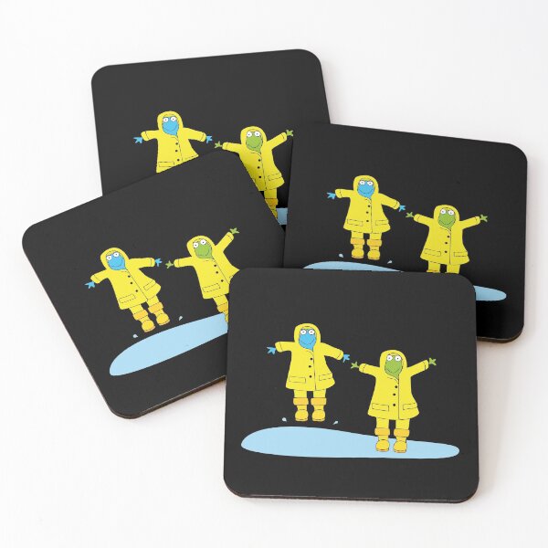 Item preview, Frogs splashing in the rain designed and sold by indyfrog.
