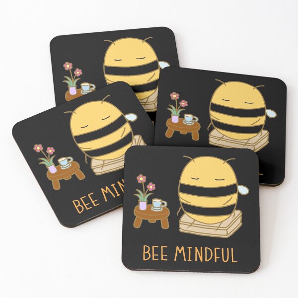 Aperçu de l'œuvre Abeille consciente - Noir créée et vendue par ImperfectLife.