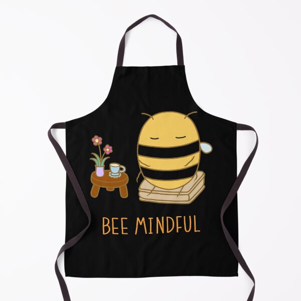 Item preview, Bee Mindful - Black designed and sold by ImperfectLife.