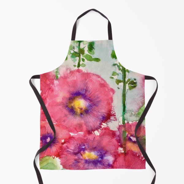 Item preview, Hollyhocks Abstraction designed and sold by Angela Haig-Harrison.