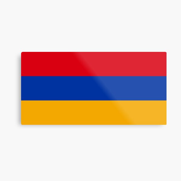 Flag of Armenia Metal Print
