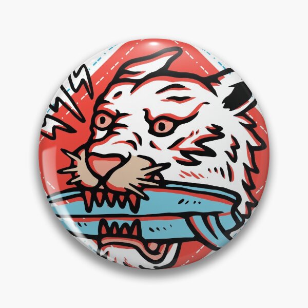 Item preview, WHITE TIGER CRUNCHING A SURFBOARD designed and sold by Arko Ranger.