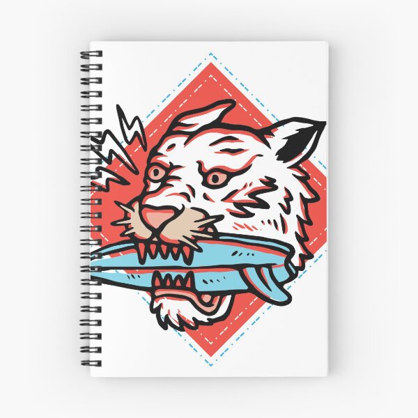 Item preview, WHITE TIGER CRUNCHING A SURFBOARD designed and sold by Arko  Ranger.