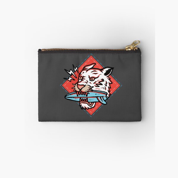 Item preview, WHITE TIGER CRUNCHING A SURFBOARD designed and sold by Arko Ranger.