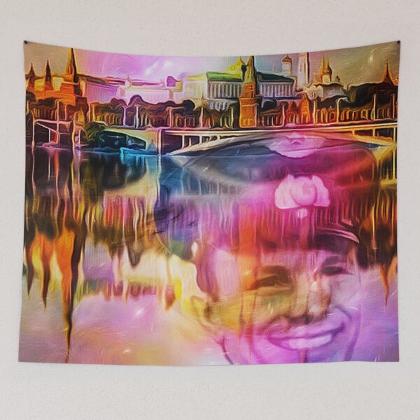 Item preview, Moscow Reflection with J. Gagarin 12 10 2015 designed and sold by algirdasdesign.