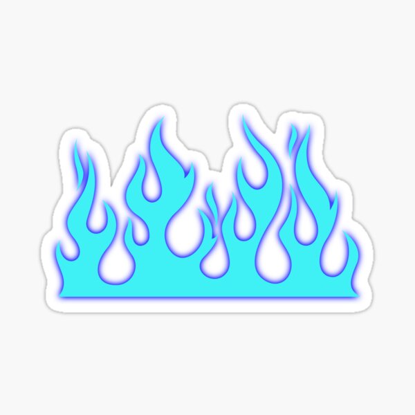 Hot Rod Flames Stickers Redbubble - car flames decal roblox