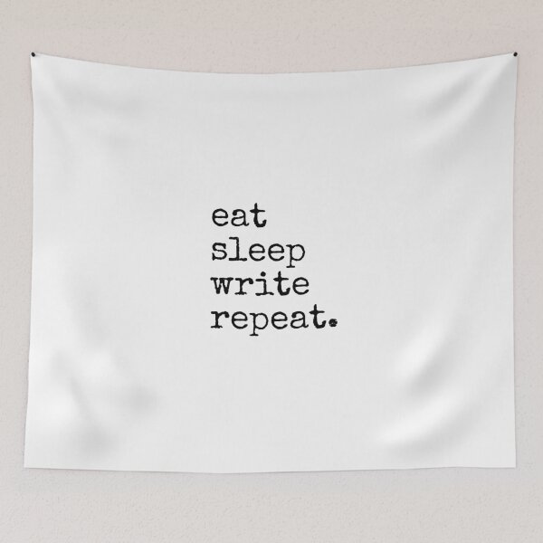 Item preview, Life Of A Writer: Eat, Sleep, Write, Repeat.  designed and sold by UrbaneLibra.
