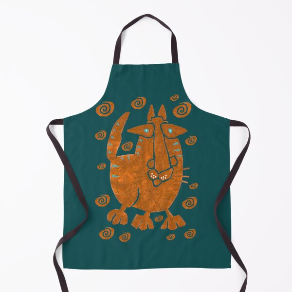 Item preview, Primitive Art Cat III copper red designed and sold by cuprum.