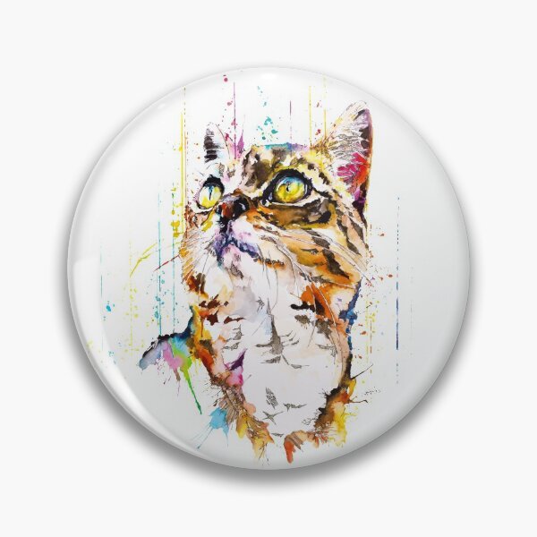 Item preview, Cat - Raining Colors | Watercolor art designed and sold by Philipp Grein.